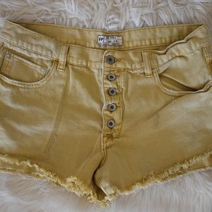 Mustard Free People Shorts